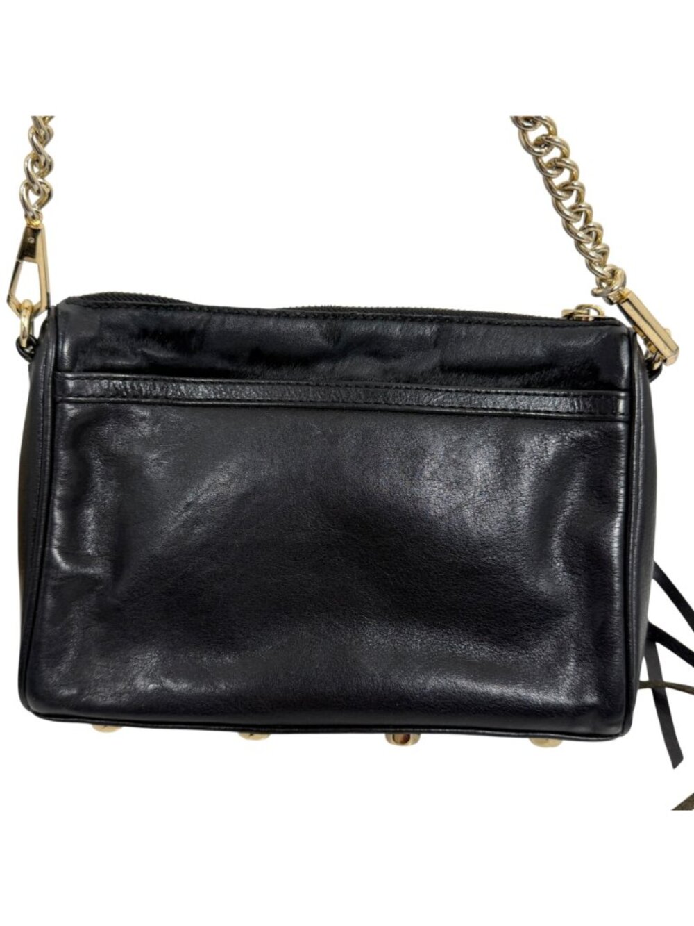 Rebecca Minkoff MAC Black Front Pony Fur Chain Strap Crossbody Bag + Dust Bag - Picture 4 of 12